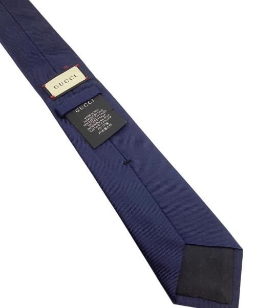 GUCCI（グッチ）GUCCI (グッチ) シルクネクタイ ネイビー サイズ:表記無の古着・服飾アイテム