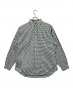RALPH LAURENラルフローレン）の古着「長袖シャツ」｜グリーン×ホワイト