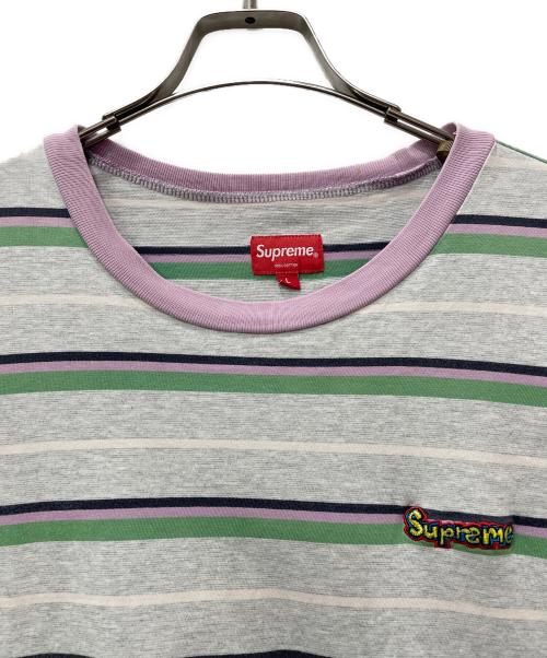 SUPREME（シュプリーム）SUPREME (シュプリーム) 半袖Tシャツ グリーン×グレー サイズ:Lの古着・服飾アイテム