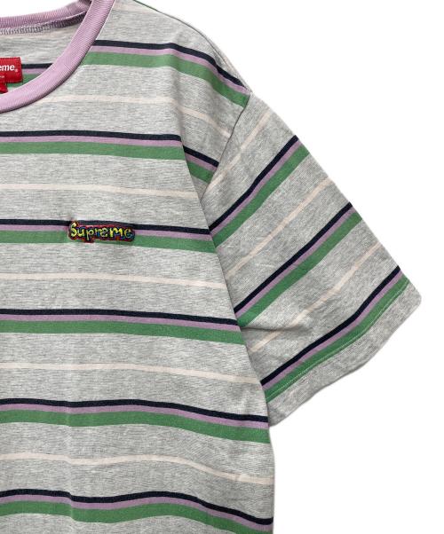 SUPREME（シュプリーム）SUPREME (シュプリーム) 半袖Tシャツ グリーン×グレー サイズ:Lの古着・服飾アイテム