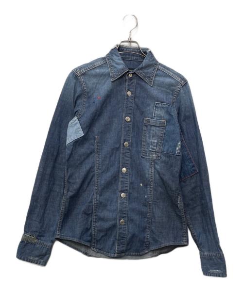 DSQUARED2（ディースクエアード）DSQUARED2 (ディースクエアード) デニムシャツ インディゴ サイズ:48の古着・服飾アイテム