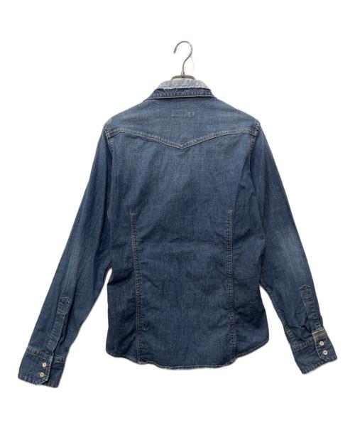 DSQUARED2（ディースクエアード）DSQUARED2 (ディースクエアード) デニムシャツ インディゴ サイズ:48の古着・服飾アイテム