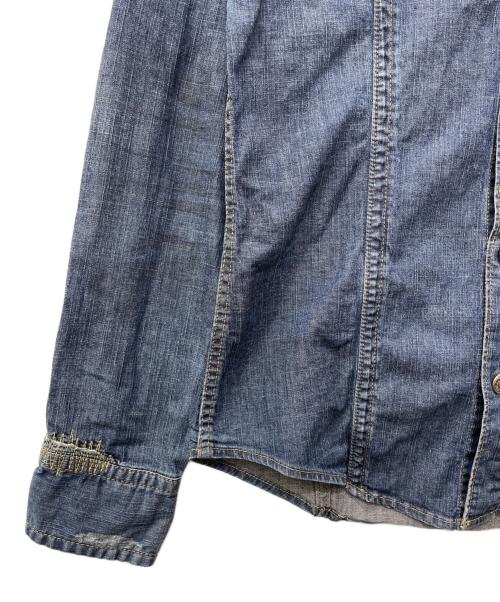 DSQUARED2（ディースクエアード）DSQUARED2 (ディースクエアード) デニムシャツ インディゴ サイズ:48の古着・服飾アイテム