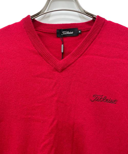 Titleist（タイトリスト）Titleist (タイトリスト) ニット レッド サイズ:M 未使用品の古着・服飾アイテム