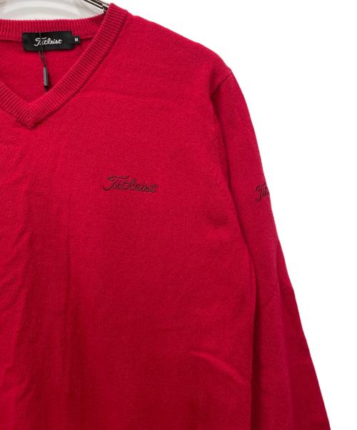 Titleist（タイトリスト）Titleist (タイトリスト) ニット レッド サイズ:M 未使用品の古着・服飾アイテム