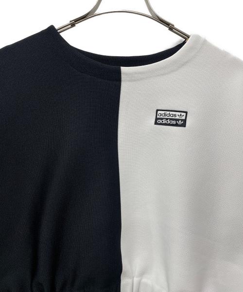 adidas（アディダス）adidas (アディダス) スウェット ブラック×ホワイト サイズ:Mの古着・服飾アイテム