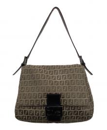 FENDI（フェンディ）の古着「ズッキーノ　マンマバケット　ハンドバッグ」｜ベージュ×ブラック