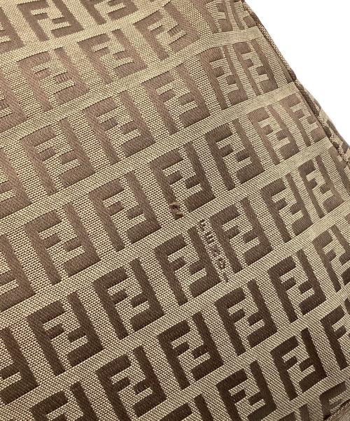 FENDI（フェンディ）FENDI (フェンディ) ズッキーノ　マンマバケット　ハンドバッグ ベージュ×ブラックの古着・服飾アイテム