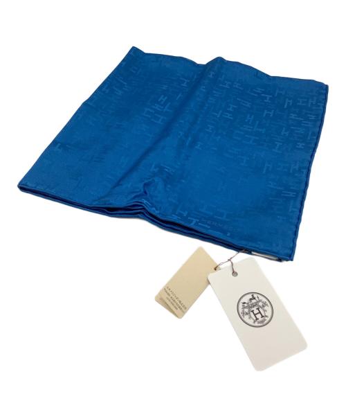 HERMES（エルメス）HERMES (エルメス) ポケットチーフ ブルー 未使用品の古着・服飾アイテム