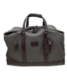 TUMI（トゥミ）の古着「Bedford Westley Weekender Bag」｜グレー×ブラウン