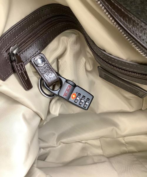TUMI（トゥミ）TUMI (トゥミ) Bedford Westley Weekender Bag グレー×ブラウンの古着・服飾アイテム
