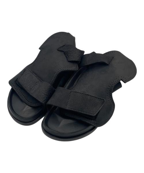 BIRKENSTOCK（ビルケンシュトック）BIRKENSTOCK (ビルケンシュトック) ブカレストオイルレザーサンタダル ブラック サイズ:24の古着・服飾アイテム