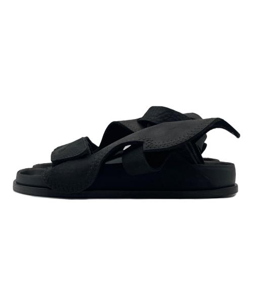 BIRKENSTOCK（ビルケンシュトック）BIRKENSTOCK (ビルケンシュトック) ブカレストオイルレザーサンタダル ブラック サイズ:24の古着・服飾アイテム