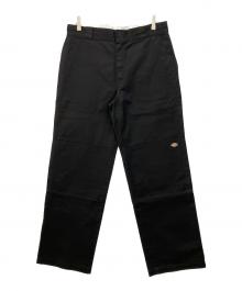 Dickies（ディッキーズ）の古着「ダブルニーワークパンツ」｜ブラック
