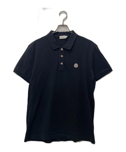 MONCLER（モンクレール）MONCLER (モンクレール) ポロシャツ ブラック サイズ:Lの古着・服飾アイテム