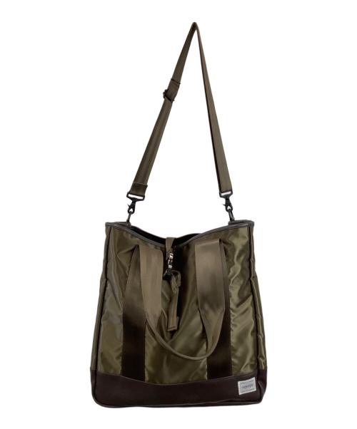 PORTER（ポーター）PORTER (ポーター) SAC'S BAR (サックスバー) 2WAYバッグ ブラウンの古着・服飾アイテム