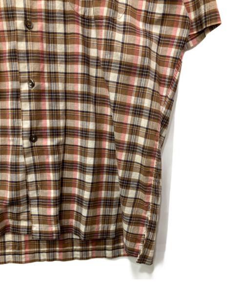 RRL（ダブルアールエル）RRL (ダブルアールエル) 半袖シャツ ブラウン サイズ:Sの古着・服飾アイテム