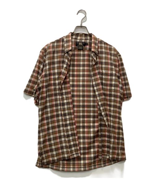 RRL（ダブルアールエル）RRL (ダブルアールエル) 半袖シャツ ブラウン サイズ:Sの古着・服飾アイテム