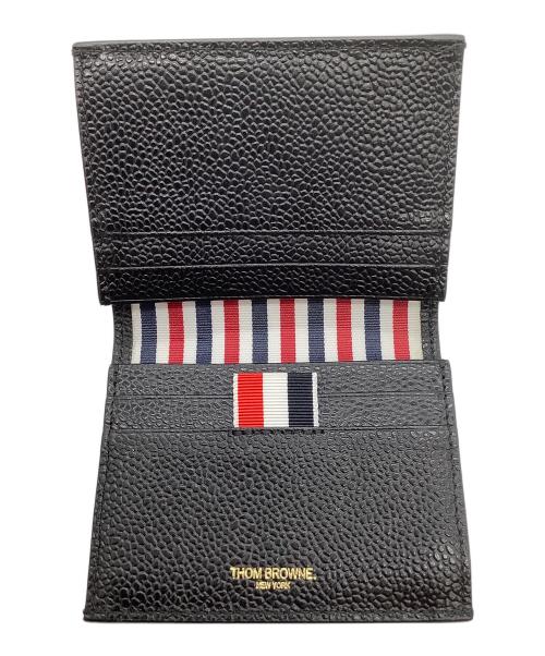 Thom Browne（トムブラウン）Thom Browne (トムブラウン) ペブルグレイン ダブルカードホルダー ブラックの古着・服飾アイテム