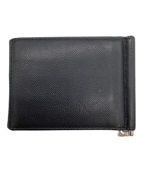 Saint Laurent Paris（サンローランパリ）Saint Laurent Paris (サンローランパリ) 2つ折りマネークリップ ブラックの古着・服飾アイテム