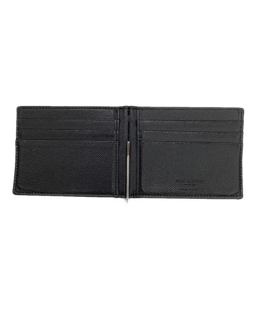 Saint Laurent Paris（サンローランパリ）Saint Laurent Paris (サンローランパリ) 2つ折りマネークリップ ブラックの古着・服飾アイテム