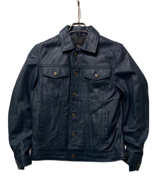RHENIUM（レニウム）RHENIUM (レニウム) レザージャケット ブルー サイズ:38の古着・服飾アイテム