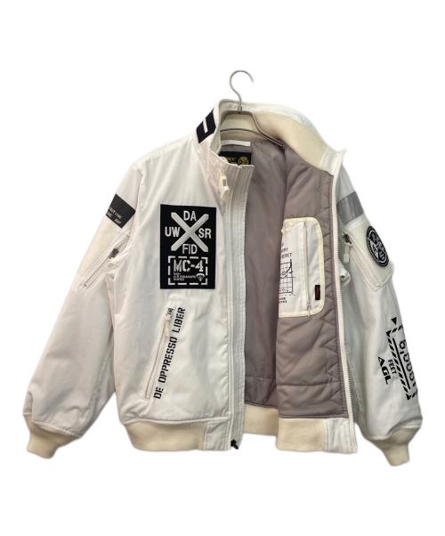 AVIREX（アヴィレックス）AVIREX (アヴィレックス) ジャケット ホワイト サイズ:XLの古着・服飾アイテム