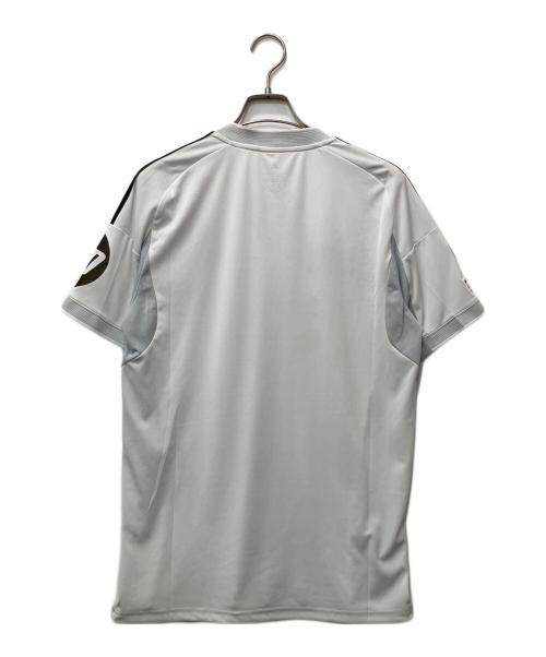 adidas（アディダス）adidas (アディダス) サッカーユニフォーム ホワイト×ブラック サイズ:Lの古着・服飾アイテム