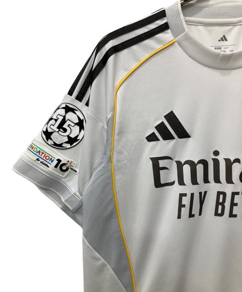 adidas（アディダス）adidas (アディダス) サッカーユニフォーム ホワイト×ブラック サイズ:Lの古着・服飾アイテム