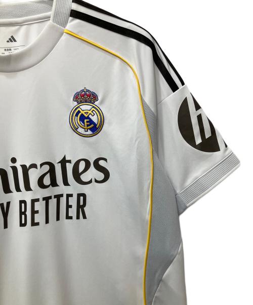 adidas（アディダス）adidas (アディダス) サッカーユニフォーム ホワイト×ブラック サイズ:Lの古着・服飾アイテム