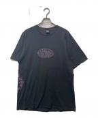 stussyステューシー）の古着「プリントTシャツ」｜ブラック