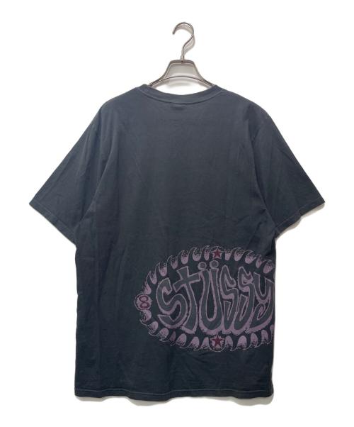 stussy（ステューシー）stussy (ステューシー) プリントTシャツ ブラック サイズ:Mの古着・服飾アイテム