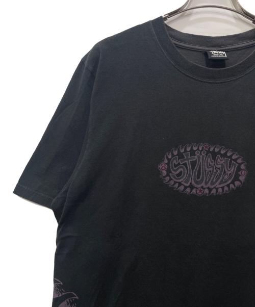 stussy（ステューシー）stussy (ステューシー) プリントTシャツ ブラック サイズ:Mの古着・服飾アイテム