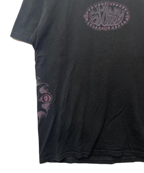 stussy（ステューシー）stussy (ステューシー) プリントTシャツ ブラック サイズ:Mの古着・服飾アイテム