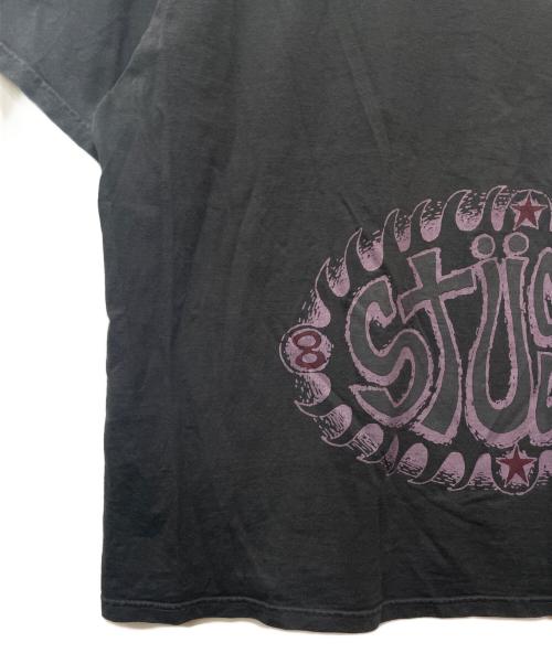 stussy（ステューシー）stussy (ステューシー) プリントTシャツ ブラック サイズ:Mの古着・服飾アイテム