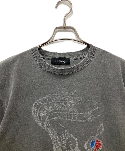 Lamrof（ラムロフ）LAMROF (ラムロフ) プリントTシャツ グレー サイズ:1の古着・服飾アイテム