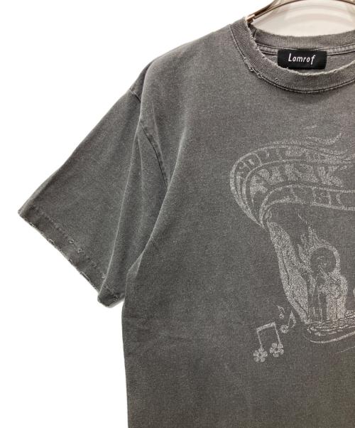 Lamrof（ラムロフ）LAMROF (ラムロフ) プリントTシャツ グレー サイズ:1の古着・服飾アイテム