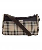 BURBERRYバーバリー）の古着「ショルダーバッグ」｜ブラウン×ベージュ