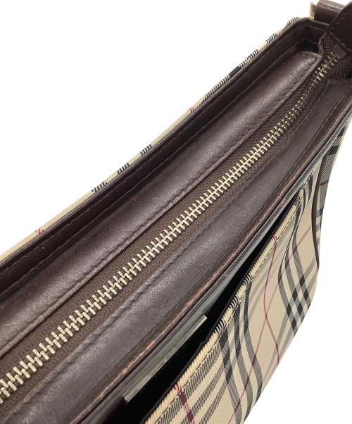BURBERRY（バーバリー）BURBERRY (バーバリー) ショルダーバッグ ブラウン×ベージュの古着・服飾アイテム