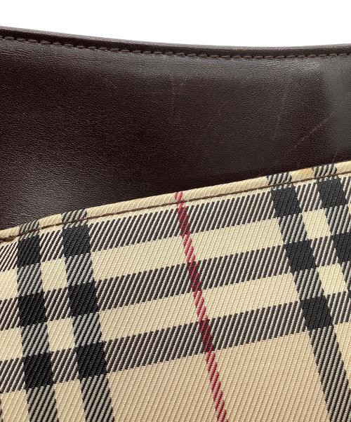 BURBERRY（バーバリー）BURBERRY (バーバリー) ショルダーバッグ ブラウン×ベージュの古着・服飾アイテム