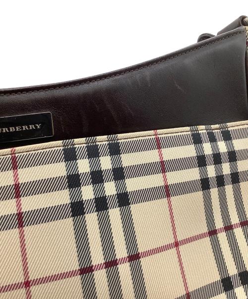 BURBERRY（バーバリー）BURBERRY (バーバリー) ショルダーバッグ ブラウン×ベージュの古着・服飾アイテム