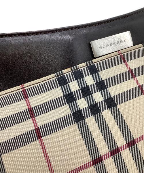 BURBERRY（バーバリー）BURBERRY (バーバリー) ショルダーバッグ ブラウン×ベージュの古着・服飾アイテム