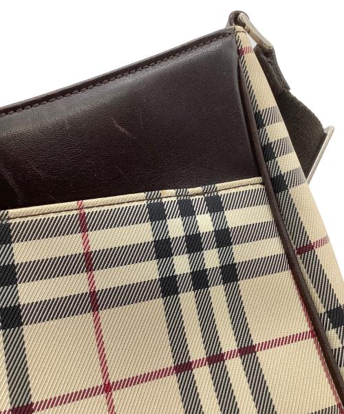 BURBERRY（バーバリー）BURBERRY (バーバリー) ショルダーバッグ ブラウン×ベージュの古着・服飾アイテム