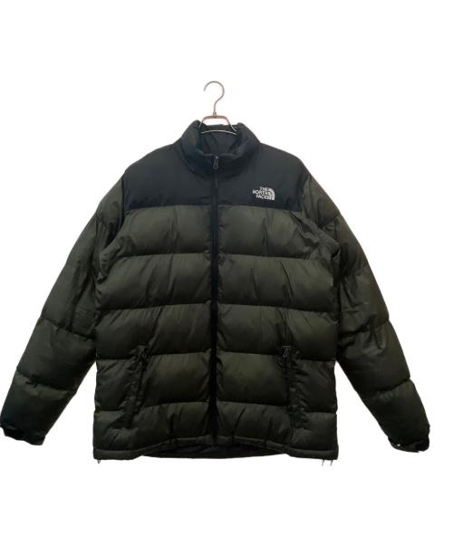 THE NORTH FACE（ザ ノース フェイス）THE NORTH FACE (ザ ノース フェイス) ダウンジャケット グリーン×ブラック サイズ:2XLの古着・服飾アイテム