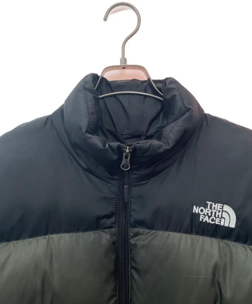 THE NORTH FACE（ザ ノース フェイス）THE NORTH FACE (ザ ノース フェイス) ダウンジャケット グリーン×ブラック サイズ:2XLの古着・服飾アイテム