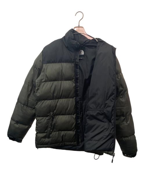 THE NORTH FACE（ザ ノース フェイス）THE NORTH FACE (ザ ノース フェイス) ダウンジャケット グリーン×ブラック サイズ:2XLの古着・服飾アイテム