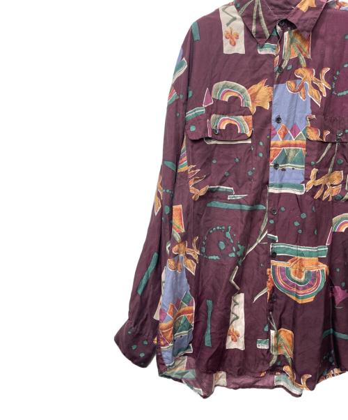 GOOUCH（グーチ）GOOUCH (グーチ) 長袖シャツ バーガンディー サイズ:Lの古着・服飾アイテム