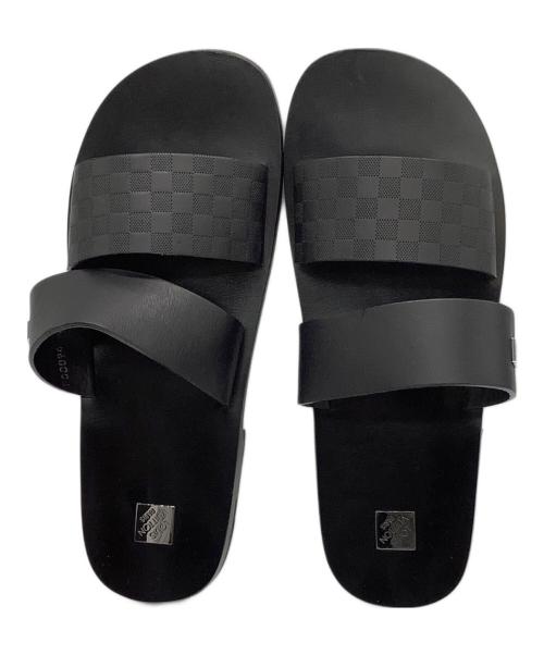 LOUIS VUITTON（ルイ ヴィトン）LOUIS VUITTON (ルイ ヴィトン) ダミエ　アンフィニ レザー サンダル ブラック サイズ:7の古着・服飾アイテム