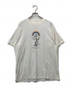 MM6 Maison Margielaエムエムシックスメゾンマルジェラ）の古着「プリントTシャツ」｜ホワイト