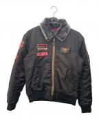 SIMPSONシンプソン）の古着「MA-1ジャケット」｜ブラック